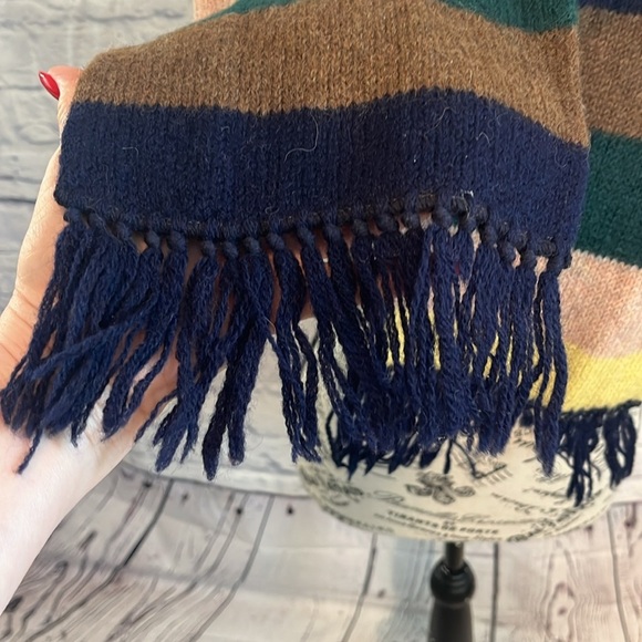 Vintage Rooster of Scotland Wool Scarf 100% Shetland Wool Fringed Unisex - Picture 2 of 6